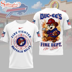 Buffalo Bills NFL Firefighter Strong 3D T-Shirt For Fans