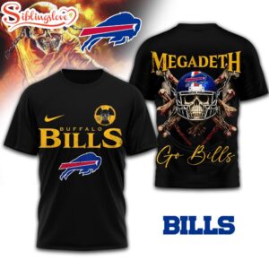 Buffalo Bills NFL Megadeth 3D T-Shirt