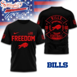 Buffalo Bills NFL Opportunity Equity Freedom Justice 3D T-Shirt