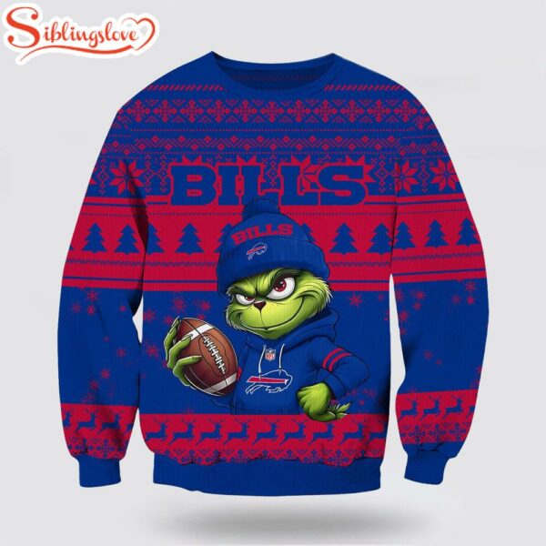 Buffalo Bills NFL The Grinch Ugly Christmas Sweater