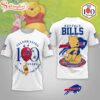 Buffalo Bills NFL Winnie The Pooh 100th Anniversary 3D Shirt For Fans
