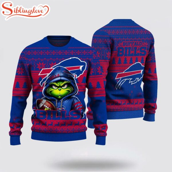 Buffalo Bills The Grinch Ugly Christmas Sweater