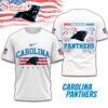 Carolina Panthers 4th Of July 3D T-Shirt For Fans