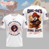 Chicago Bears NFL Firefighter Strong 3D T-Shirt For Fans