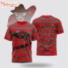 Chicago Bears NFL Freddy Krueger All Over Print T-Shirt