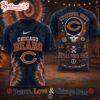 Chicago Bears NFL Peace Love Greateful 3D T-Shirt