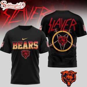 Chicago Bears NFL Slayer 3D Shirt For Fans 190126