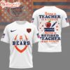 Chicago Bears NFL Teacher Honor 3D T-Shirt