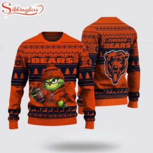 Chicago Bears NFL The Grinch Ugly Christmas Sweater