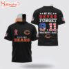 Chicago Bears NFL We Will Never Forget 9.11 Patriot Day All Over Print T-Shirt