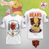 Chicago Bears NFL Winnie The Pooh 100th Anniversary 3D Shirt For Fans