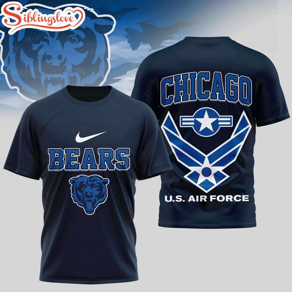 Chicago Bears U.S.Air Force 3D T-Shirt 1 Chicago Bears U.S.Air Force 3D T-Shirt