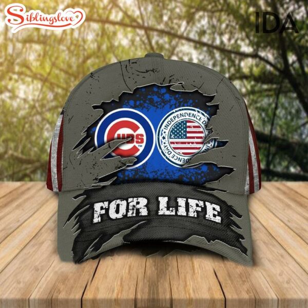 Chicago Cubs Independence Day For Life  Baseball Cap
