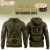 Cincinnati Bengals Camo Military Hoodie Shirt 3D Print