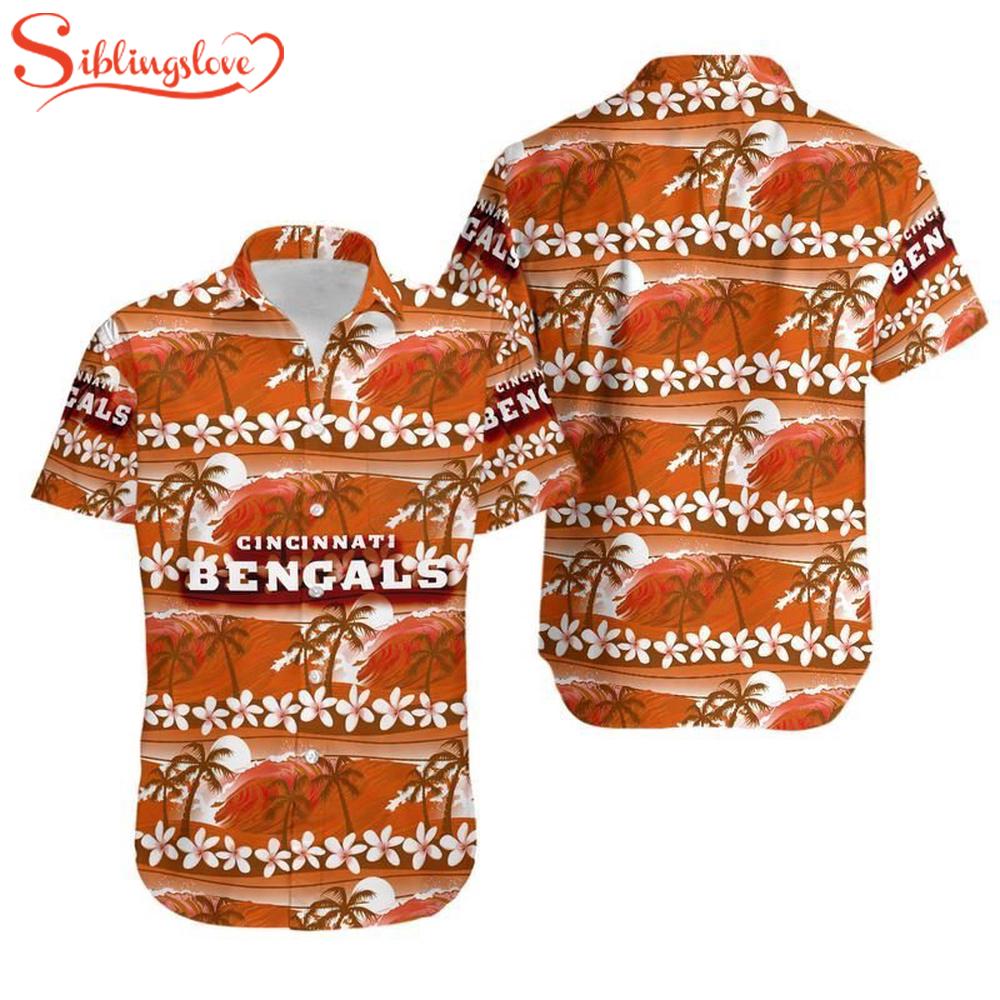 Cincinnati Bengals Coconut Trees NFL Hawaiian Shirt For Fan 1 Cincinnati Bengals Coconut Trees NFL Hawaiian Shirt For Fan