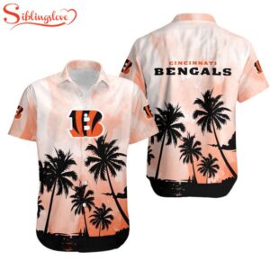 Cincinnati Bengals Coconut Trees NFL Hawaiian Shirt For Fans