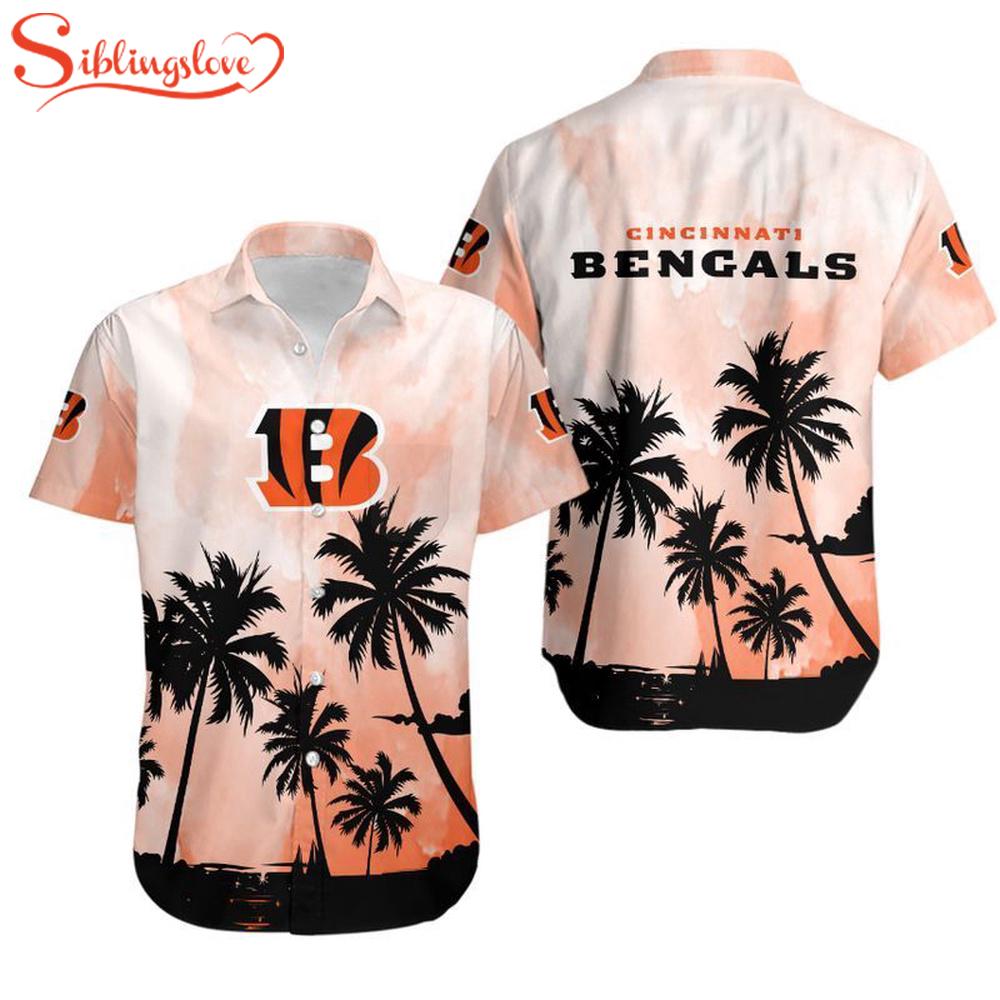 Cincinnati Bengals Coconut Trees NFL Hawaiian Shirt For Fans 1 Cincinnati Bengals Coconut Trees NFL Hawaiian Shirt For Fans