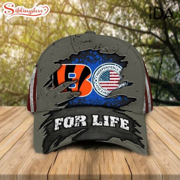 Cincinnati Bengals Independence Day For Life  Baseball Cap