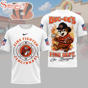 Cincinnati Bengals NFL Firefighter Strong 3D T-Shirt For Fans