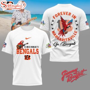Cincinnati Bengals NFL Forever in Margaritaville 3D T-Shirt