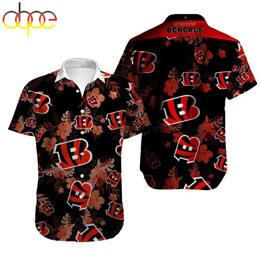 CINCINNATI BENGALS NFL Hawaiian Shirts 1 CINCINNATI BENGALS NFL Hawaiian Shirts