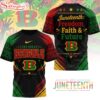 Cincinnati Bengals NFL Juneteeth Freedom Faith And Future 3D T-Shirt