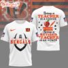 Cincinnati Bengals NFL Teacher Honor 3D T-Shirt