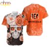 Cincinnati Bengals Skull NFL Hawaiian Shirt For Fans
