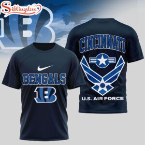 Cincinnati Bengals U.S.Air Force 3D T-Shirt