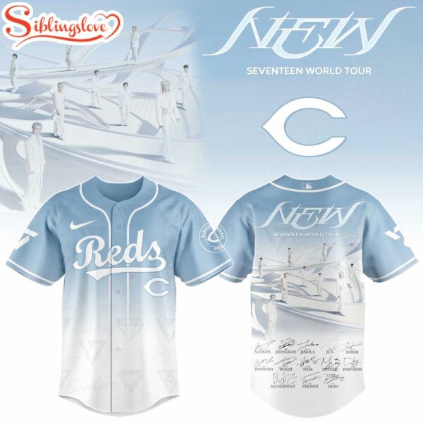Cincinnati Reds MLB x Seventeen NEW World Tour Baseball Jersey Shirt