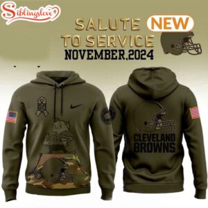 Cleveland Browns Camo Military Hoodie…