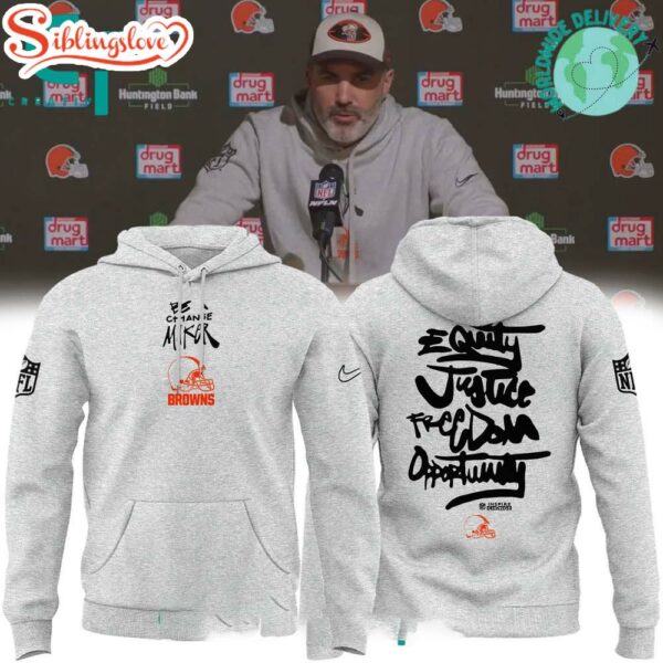 Cleveland Browns Inspire Change Be A Change Maker NFL Hoodie 3D Shirt