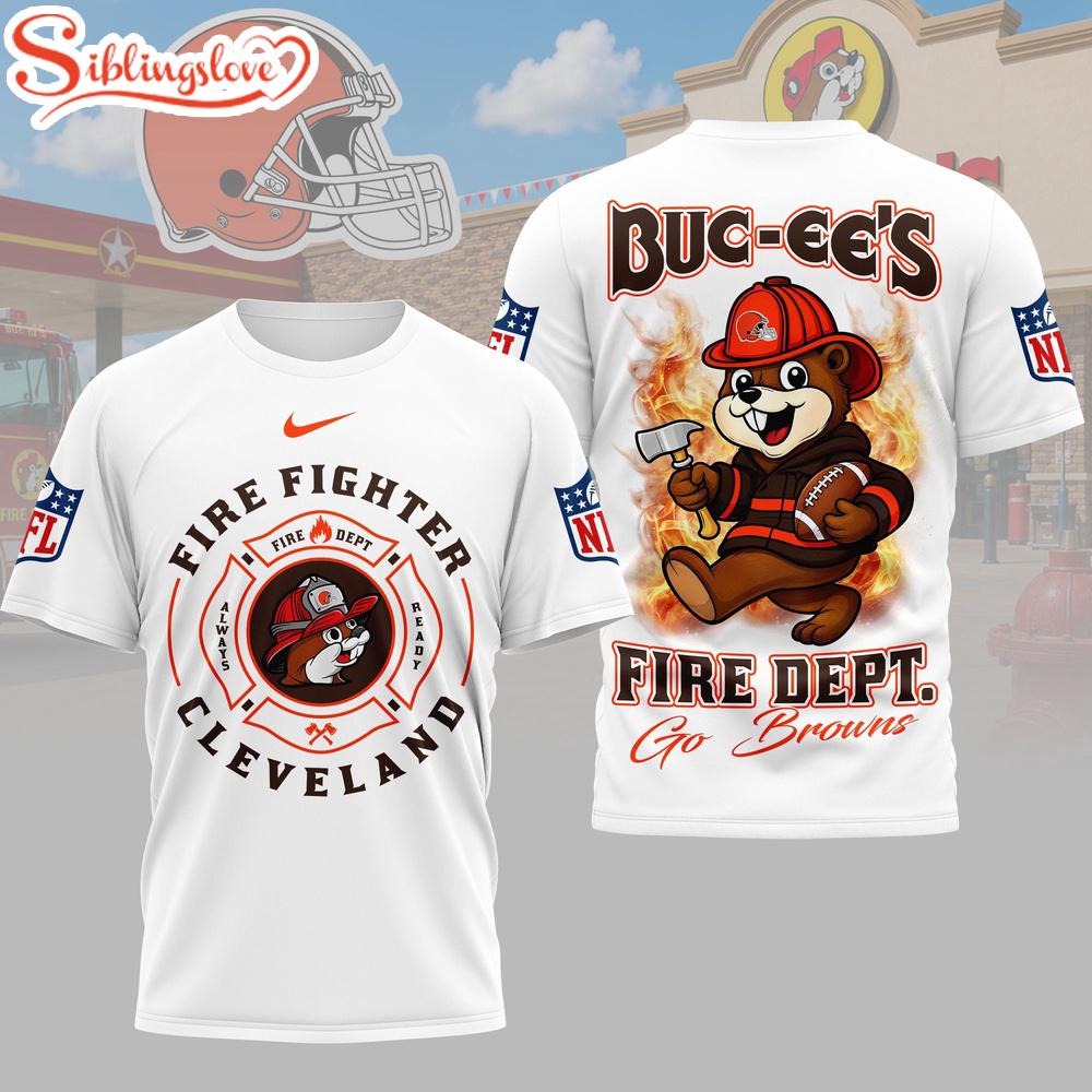 Cleveland Browns NFL Firefighter Strong 3D T-Shirt For Fans 1 Cleveland Browns NFL Firefighter Strong 3D T-Shirt For Fans