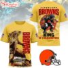 Cleveland Browns NFL Godzilla King of the Monsters 3D Shirt