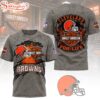 Cleveland Browns NFL Harley Davidson For Life 3D T-Shirt