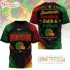 Cleveland Browns NFL Juneteeth Freedom Faith And Future 3D T-Shirt