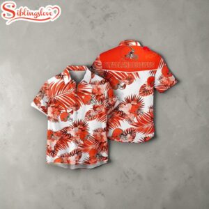 Cleveland Browns NFL Palm Leaves Hawaiian Shirt For Fans