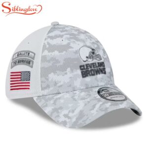 Cleveland Browns NFL Salute To Service 39THIRTY Flex Fit Baseball Cap Print