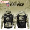 Cleveland Browns Salute to Service Hoodie 3D Shirt For Fans