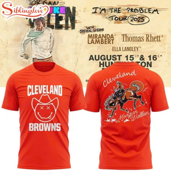 Cleveland Browns x Morgan Wallen Tour 2025 All Over Print T-Shirt