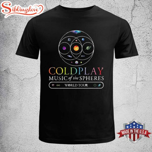 Coldplay Music Of The Spheres World Tour Unisex T-Shirt