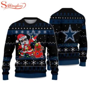 Cowboys Santa Claus Ugly Christmas Sweater