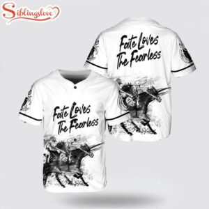 Custom Fate Loves The Fearless Horse Racing Baseball Jersey Shirt