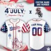 Custom Name And Number Chicago White Sox MLB x 4th Of July Day Baseball Jersey Shirt
