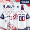 Custom Name And Number Los Angeles Angels MLB x 4th Of July Day Baseball Jersey Shirt