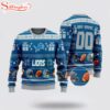 Custom Name And Number Nfl Detroit Lions Ugly Christmas Sweater