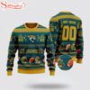 Custom Name And Number Nfl Jacksonville Jaguars Ugly Christmas Sweater
