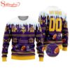 Custom Name And Number Nfl Minnesota Vikings Ugly Christmas Sweater