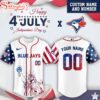 Custom Name And Number Toronto Blue Jays MLB x 4th Of July Day Baseball Jersey Shirt