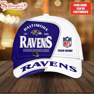 Custom Name Baltimore Ravens National Football League Baseball Cap